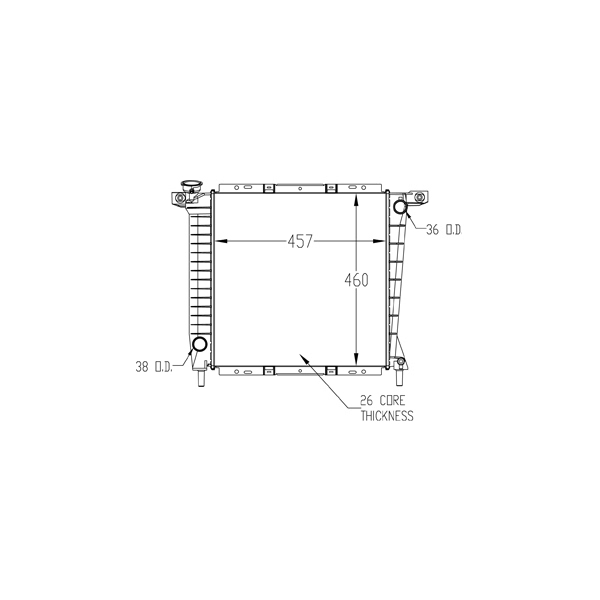 TYC Engine Coolant Radiator 897