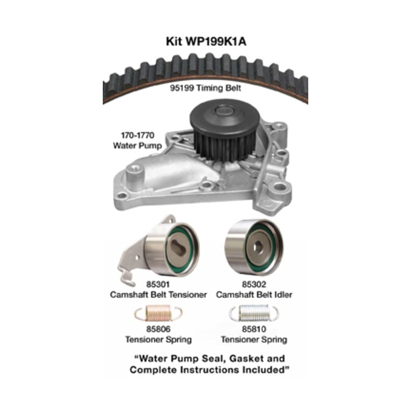 Dayco Timing Belt Kit With Water Pump WP199K1A