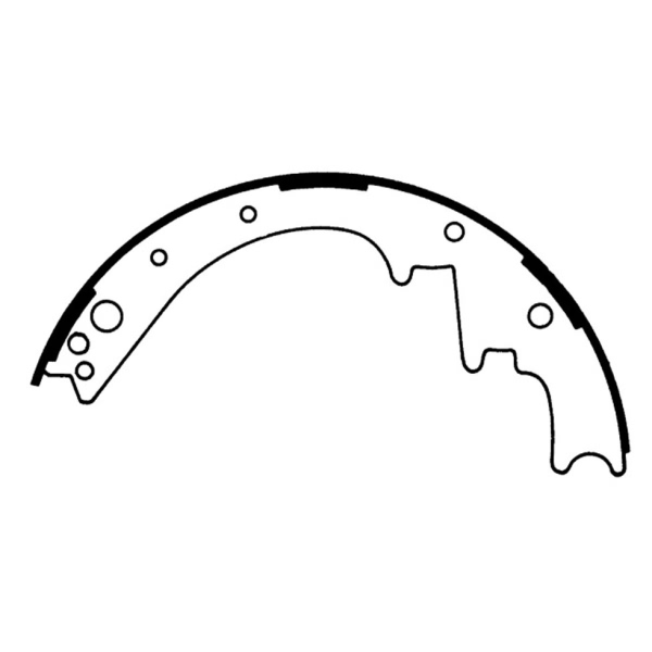 Centric Premium Front Drum Brake Shoes 111.03370