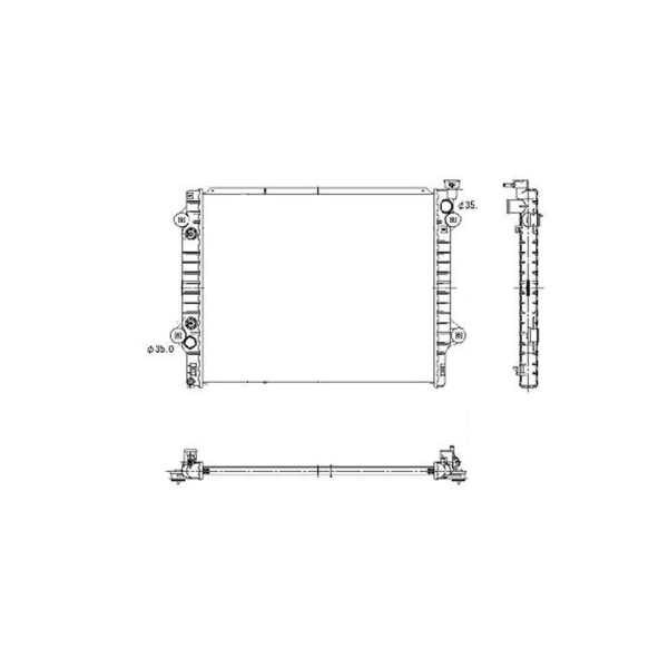 TYC Engine Coolant Radiator 2802