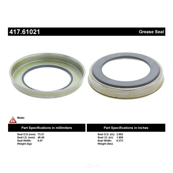 Centric Premium™ Axle Shaft Seal 417.61021