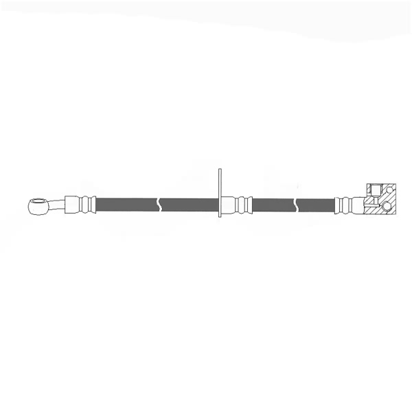 Centric Front Passenger Side Brake Hose 150.40109