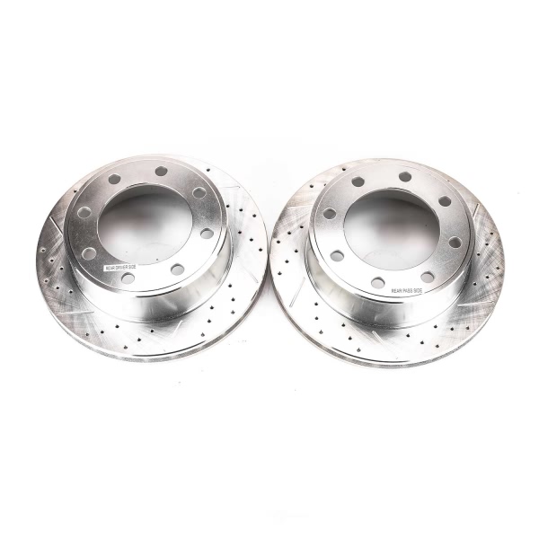 Power Stop PowerStop Evolution Performance Drilled, Slotted& Plated Brake Rotor Pair AR8571XPR