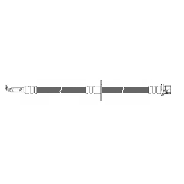 Centric Front Driver Side Brake Hose 150.44152