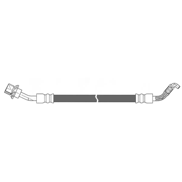 Centric Front Passenger Side Brake Hose 150.44091