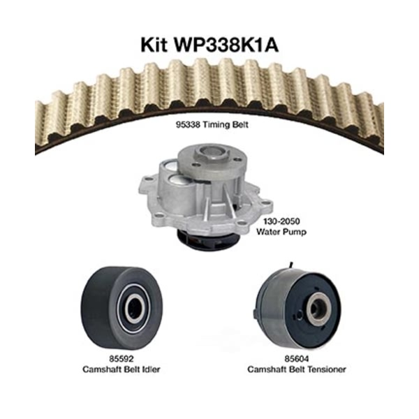 Dayco Timing Belt Kit With Water Pump WP338K1A