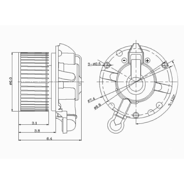 TYC Hvac Blower Motor Assembly 700131