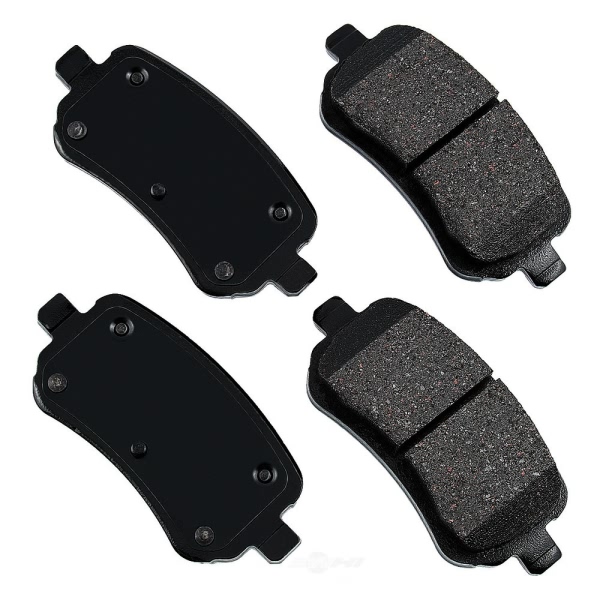 Akebono Pro-ACT™ Ultra-Premium Ceramic Rear Disc Brake Pads ACT1021