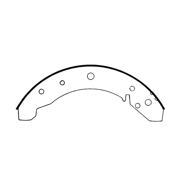 Centric Premium Rear Drum Brake Shoes 111.01680