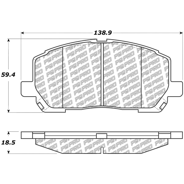 Centric Posi Quiet Pro™ Ceramic Front Disc Brake Pads 500.08840