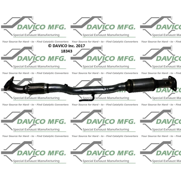 Davico Direct Fit Catalytic Converter and Pipe Assembly 18343