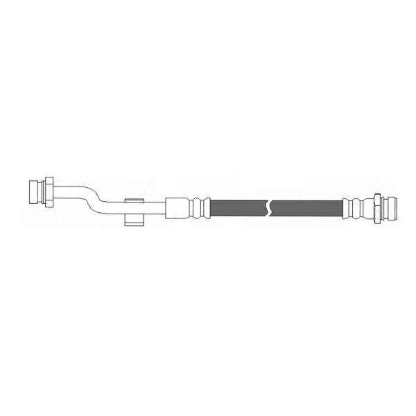 Centric Front Passenger Side Upper Brake Hose 150.50009