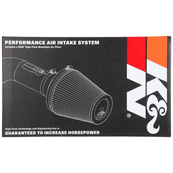 K&N 71 Series Blackhawk Induction® Aluminum Textured Black Cold Air Intake System with Black Filter 71-3070