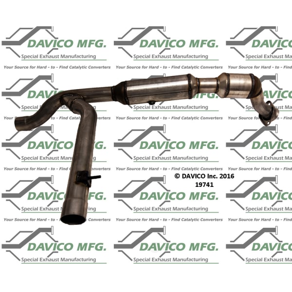 Davico Direct Fit Catalytic Converter and Pipe Assembly 19741