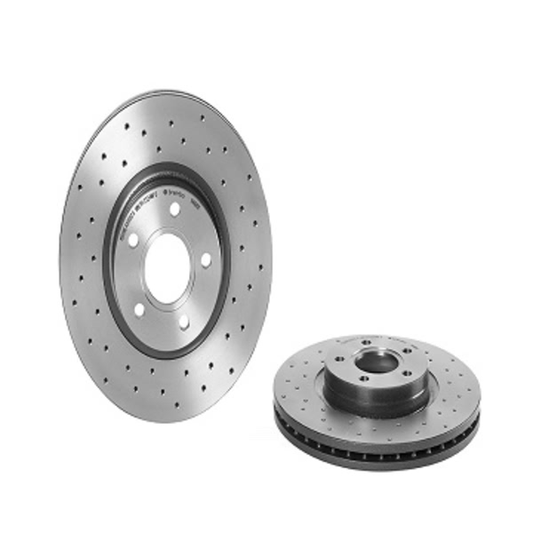 brembo Premium Xtra Cross Drilled UV Coated 1-Piece Front Brake Rotors 09.9468.1X