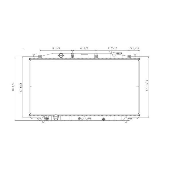 TYC Engine Coolant Radiator 13009