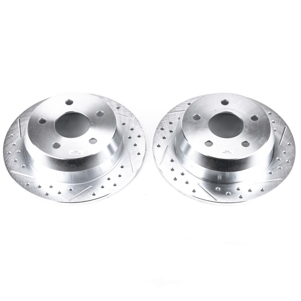 Power Stop PowerStop Evolution Performance Drilled, Slotted& Plated Brake Rotor Pair AR8743XPR