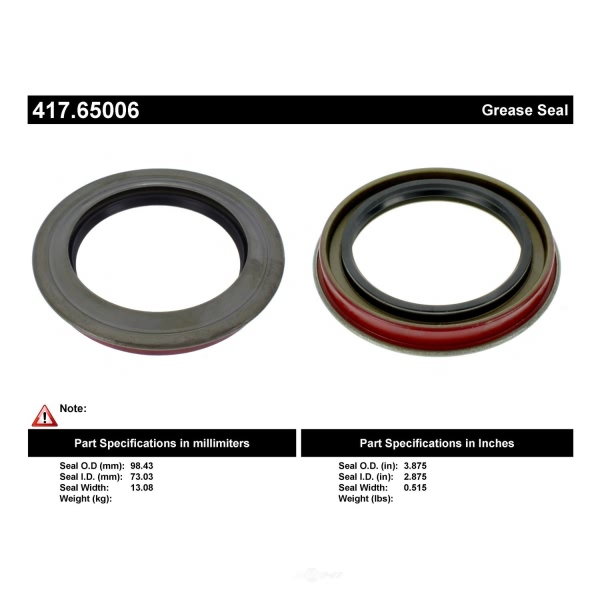 Centric Premium™ Axle Shaft Seal 417.65006