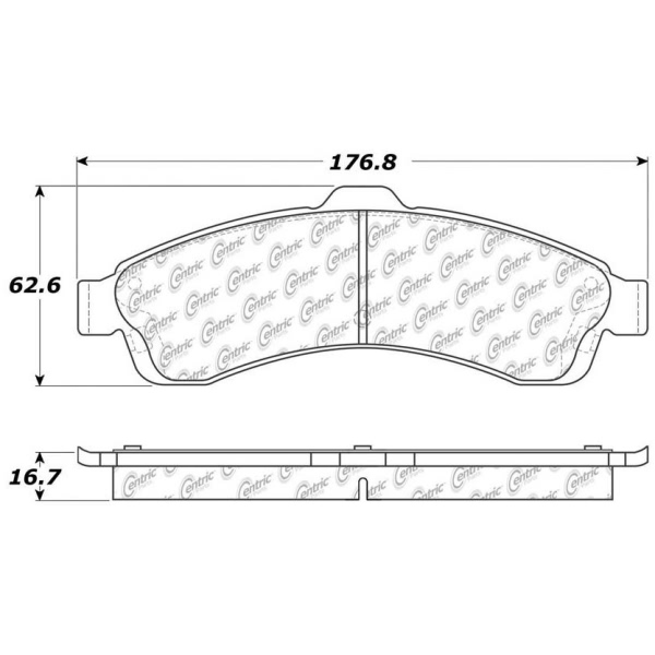 Centric Posi Quiet™ Ceramic Front Disc Brake Pads 105.08820
