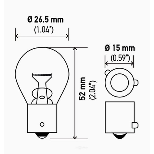 Hella 7507Tb Standard Series Incandescent Miniature Light Bulb 7507TB