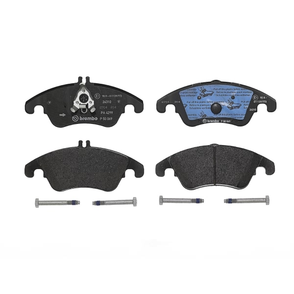 brembo Premium Low-Met OE Equivalent Front Brake Pads P50069