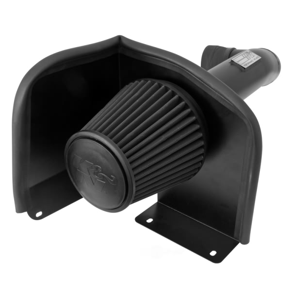 K&N 71 Series Blackhawk Induction® Aluminum Textured Black Cold Air Intake System with Black Filter 71-3070