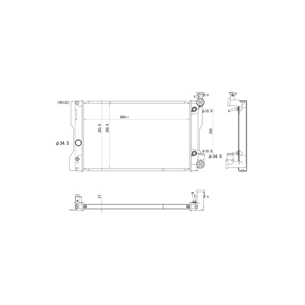 TYC Engine Coolant Radiator 13049