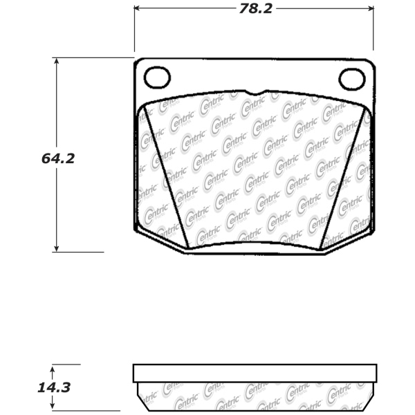 Centric Posi Quiet™ Ceramic Front Disc Brake Pads 105.00020