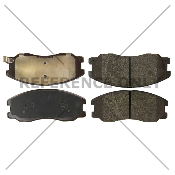 Centric Posi Quiet™ Semi-Metallic Front Disc Brake Pads 104.16780