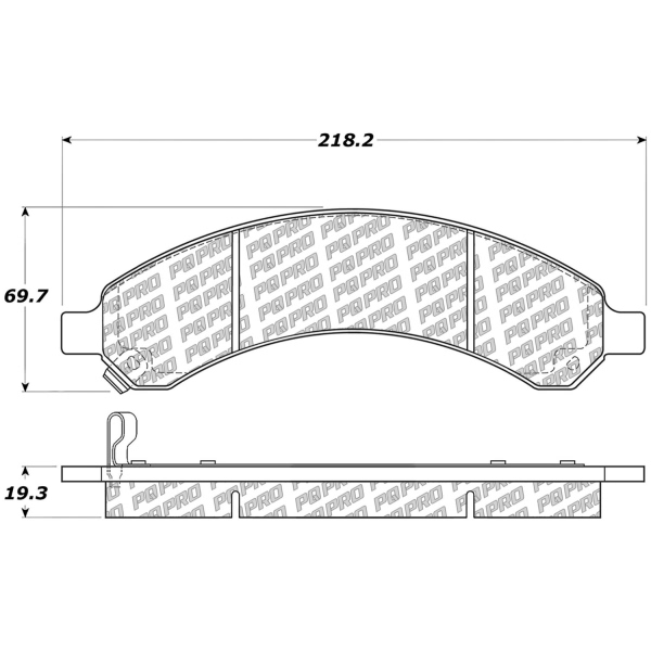 Centric Posi Quiet Pro™ Semi-Metallic Rear Disc Brake Pads 500.09890