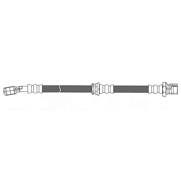 Centric Front Driver Side Brake Hose 150.49008