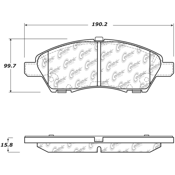 Centric Posi Quiet™ Ceramic Front Disc Brake Pads 105.15920