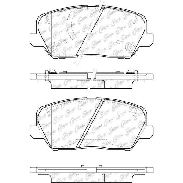 Centric Posi Quiet™ Ceramic Front Disc Brake Pads 105.18270