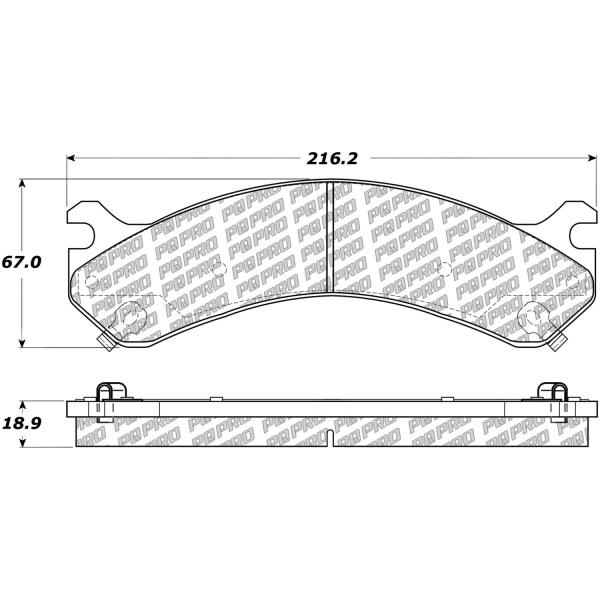 Centric Posi Quiet Pro™ Semi-Metallic Rear Disc Brake Pads 500.09090