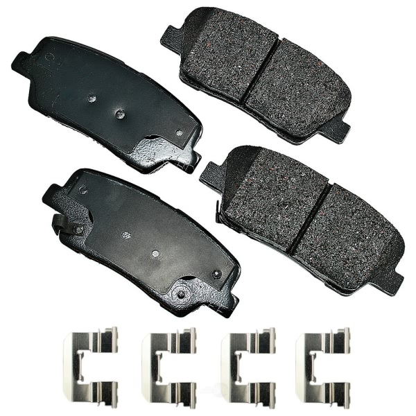 Akebono Pro-ACT™ Ultra-Premium Ceramic Rear Disc Brake Pads ACT1284A