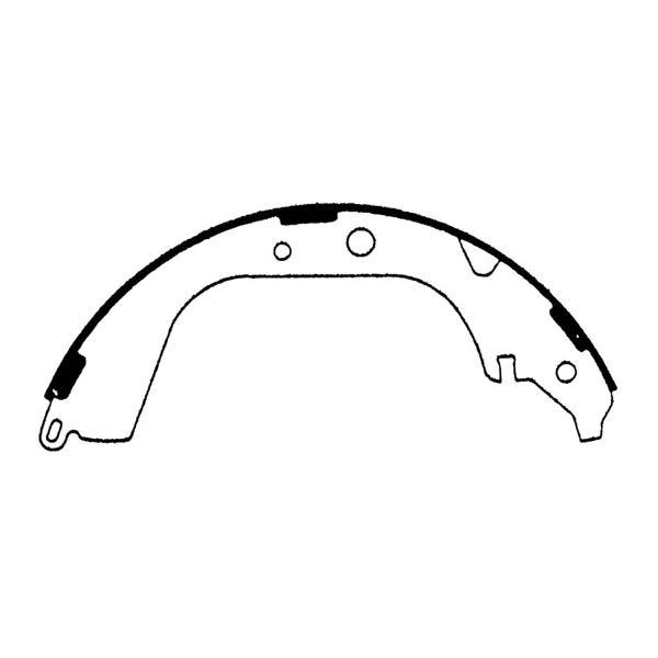 Centric Premium Rear Drum Brake Shoes 111.05680