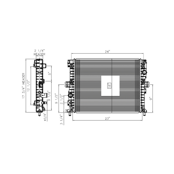 TYC Engine Coolant Radiator 13453