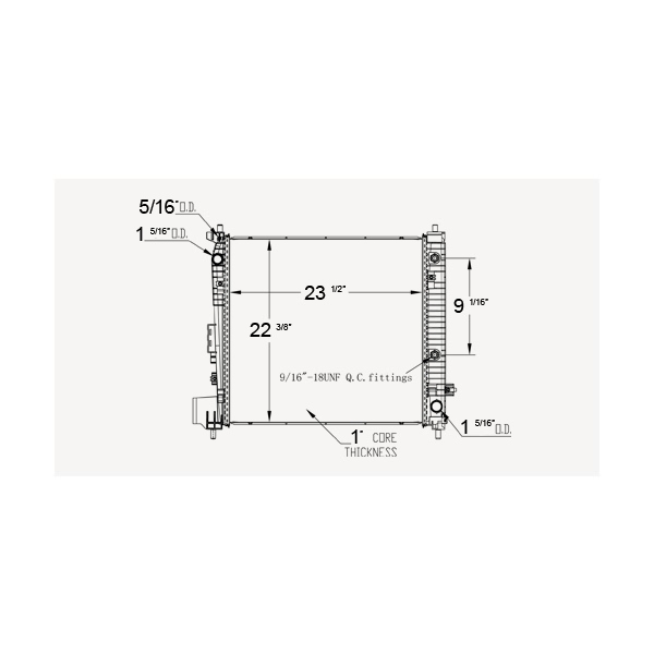 TYC Engine Coolant Radiator 13613