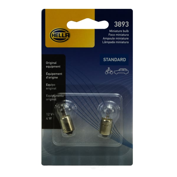 Hella 3893Tb Standard Series Incandescent Miniature Light Bulb 3893TB