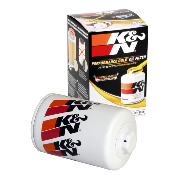 K&N Performance Gold™ Wrench-Off Oil Filter HP-2006