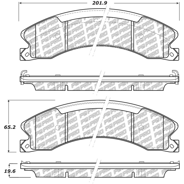 Centric Posi Quiet Pro™ Ceramic Front Disc Brake Pads 500.15650