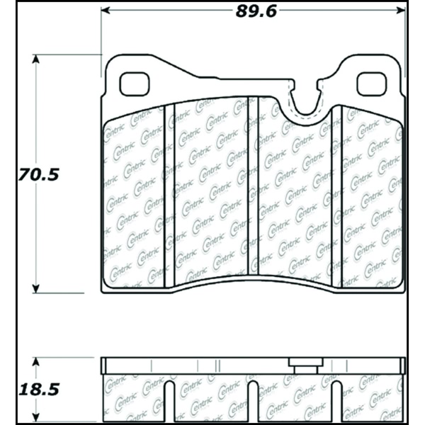 Centric Posi Quiet™ Ceramic Front Disc Brake Pads 105.01630