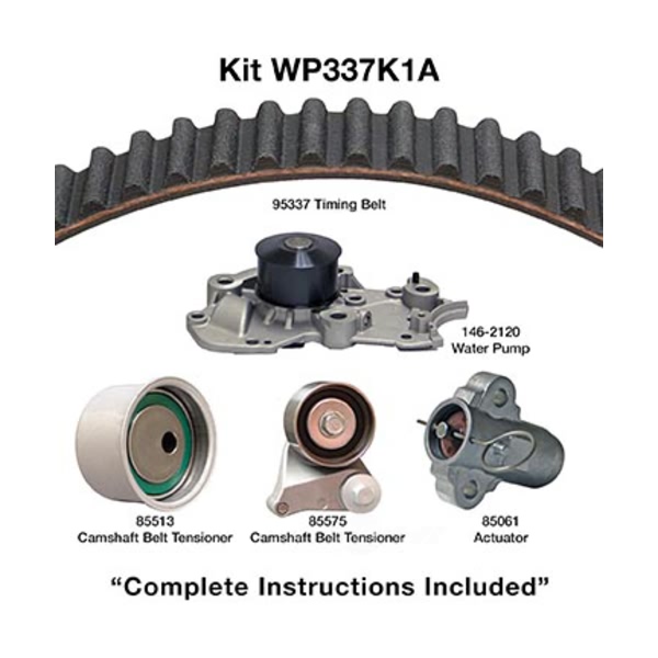 Dayco Timing Belt Kit With Water Pump WP337K1A