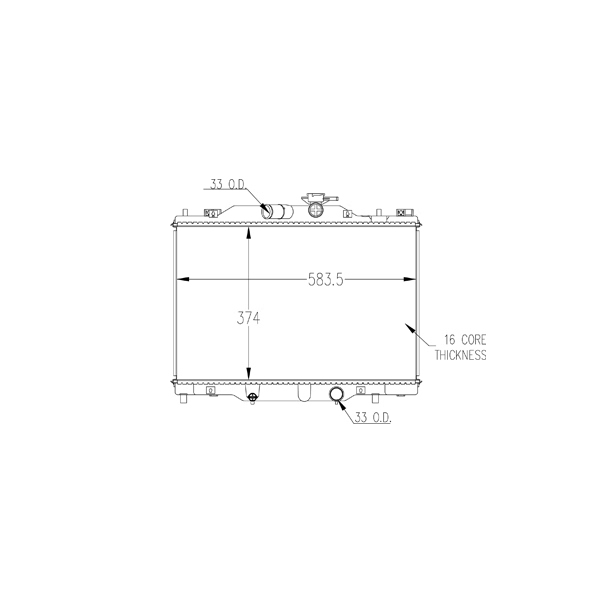 TYC Engine Coolant Radiator 13585