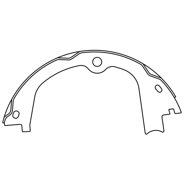 Centric Premium Rear Parking Brake Shoes 111.10580