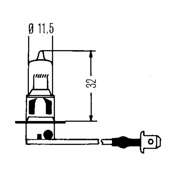 Hella Headlight Bulb, Headlight H83135041