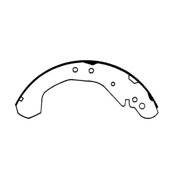 Centric Premium Rear Drum Brake Shoes 111.06540