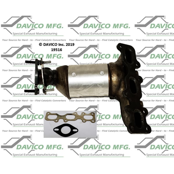 Davico Exhaust Manifold with Integrated Catalytic Converter 19516