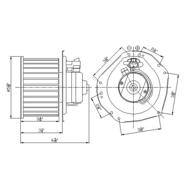 TYC Hvac Blower Motor Assembly 700161