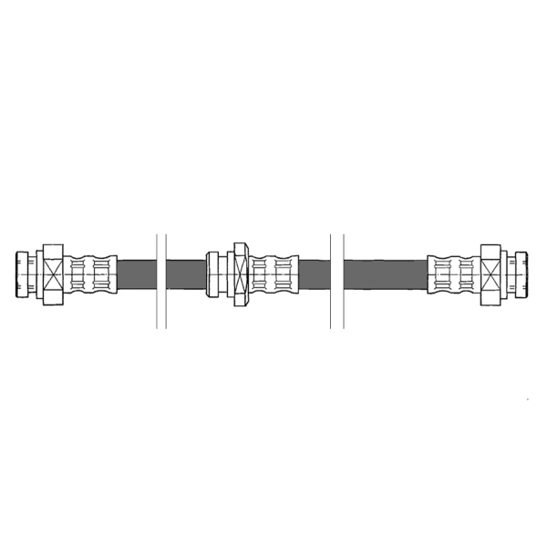 Centric Rear Brake Hose 150.48313